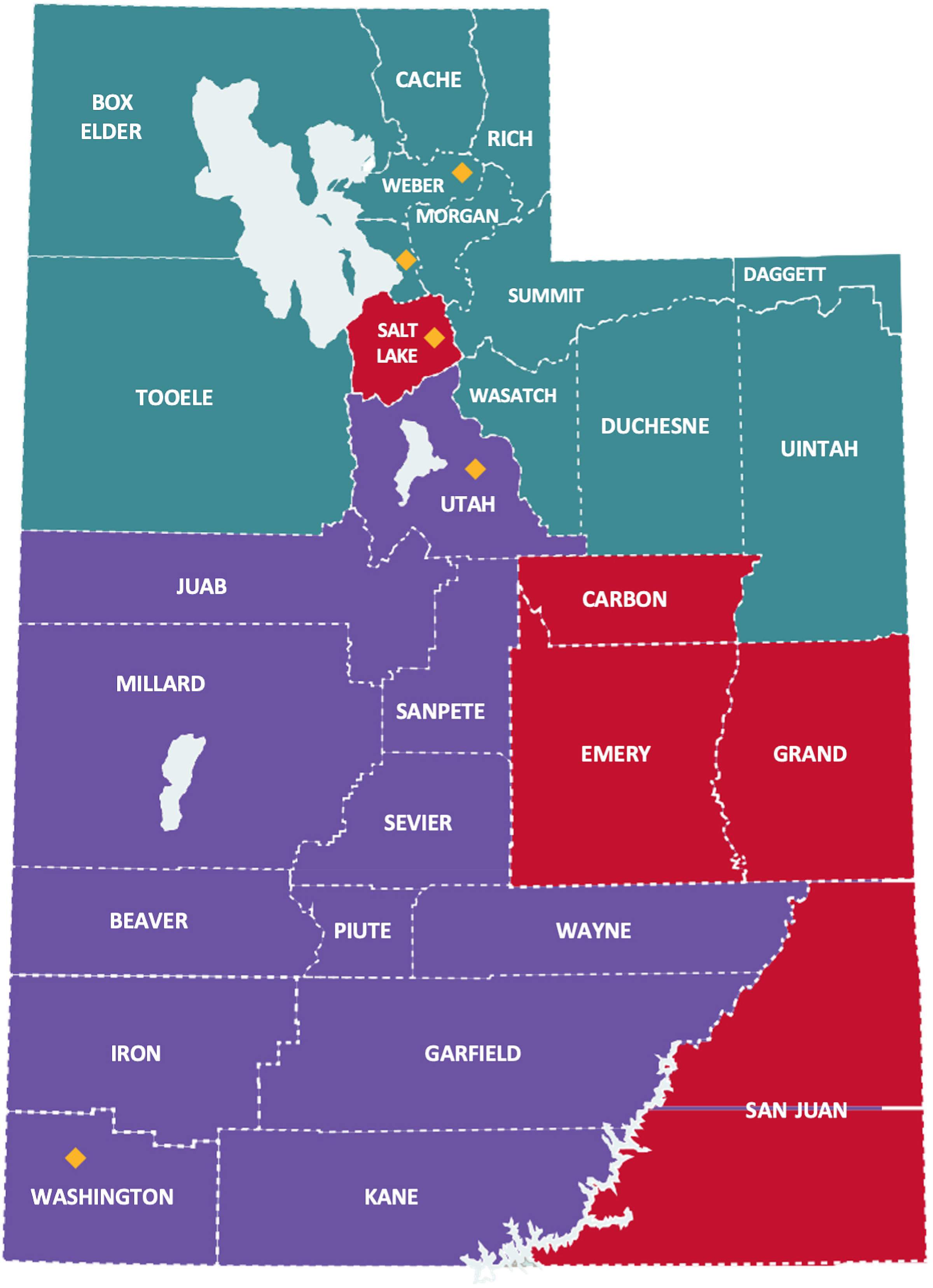 HCU Provider Relations Territory Map